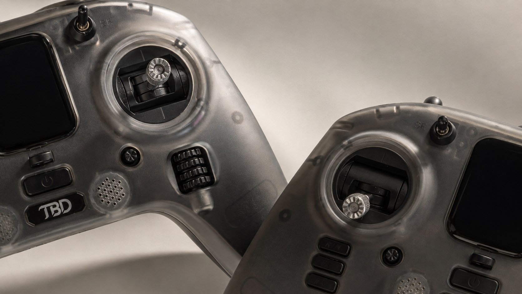 Close detail of two TBD Eaglet controllers